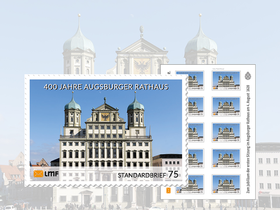 Briefmarke Augsburg