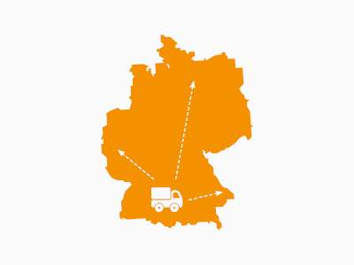 Über 7.200 km² eigenes Zustellgebiet