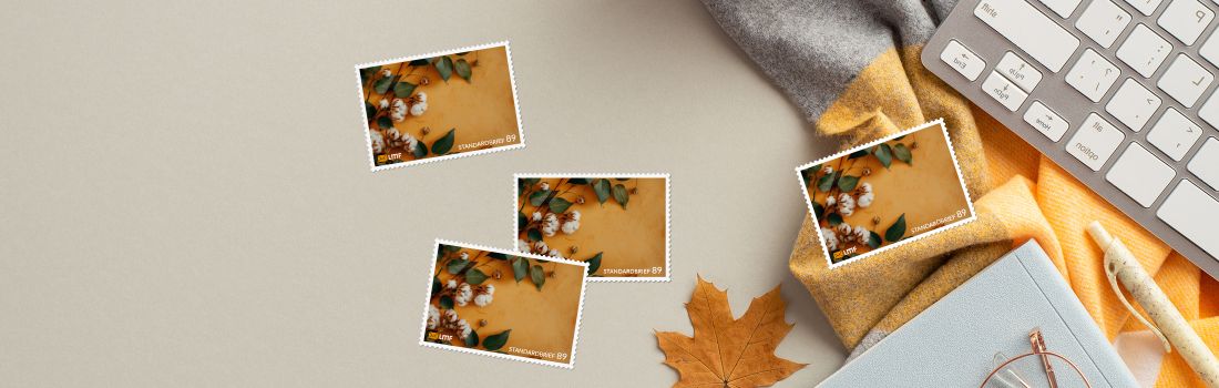 Saisonale Briefmarke Herbst