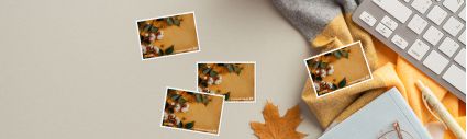 Saisonale Briefmarke Herbst