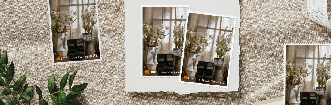 Frühlingsbriefmarke aus der Retro Kollektion